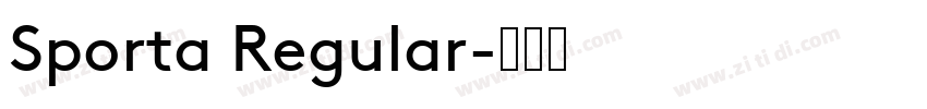 Sporta Regular字体转换